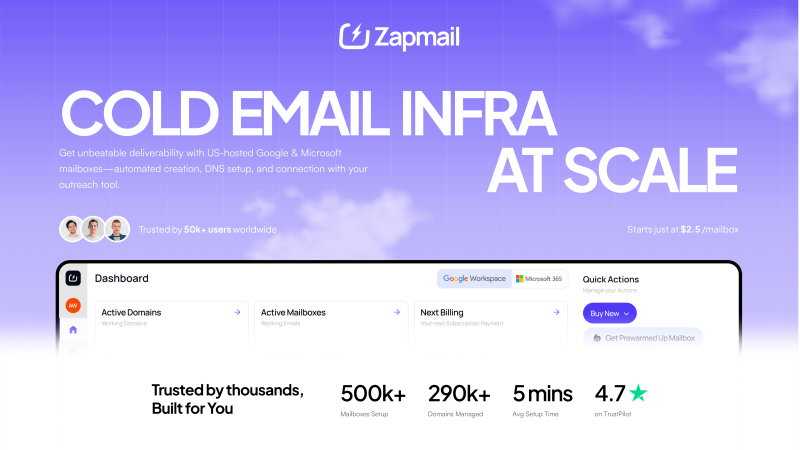 Zapmail AI: Revolutionizing Cold Email Infrastructure at Scale